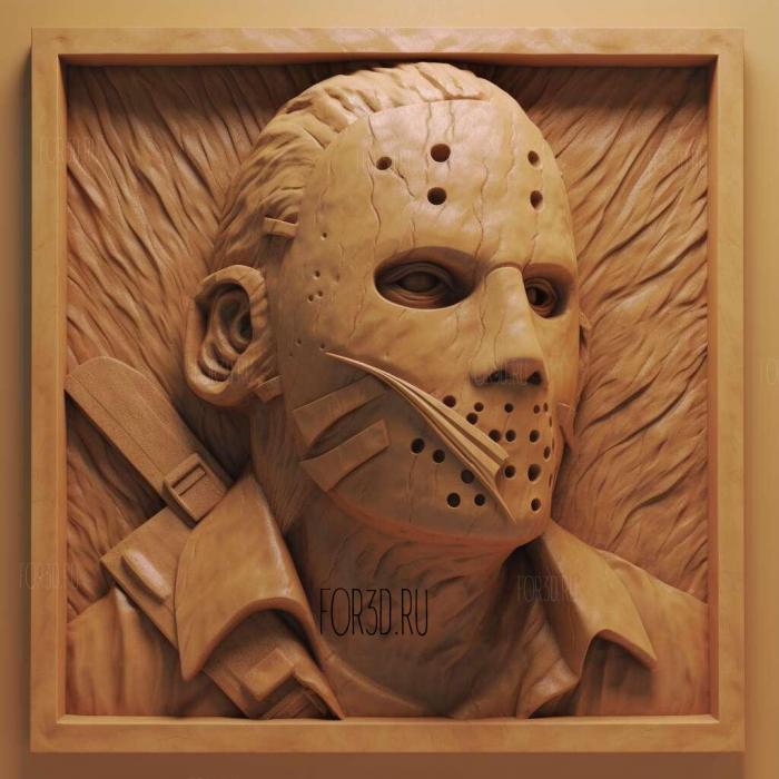 jason voorhees 2 stl model for CNC